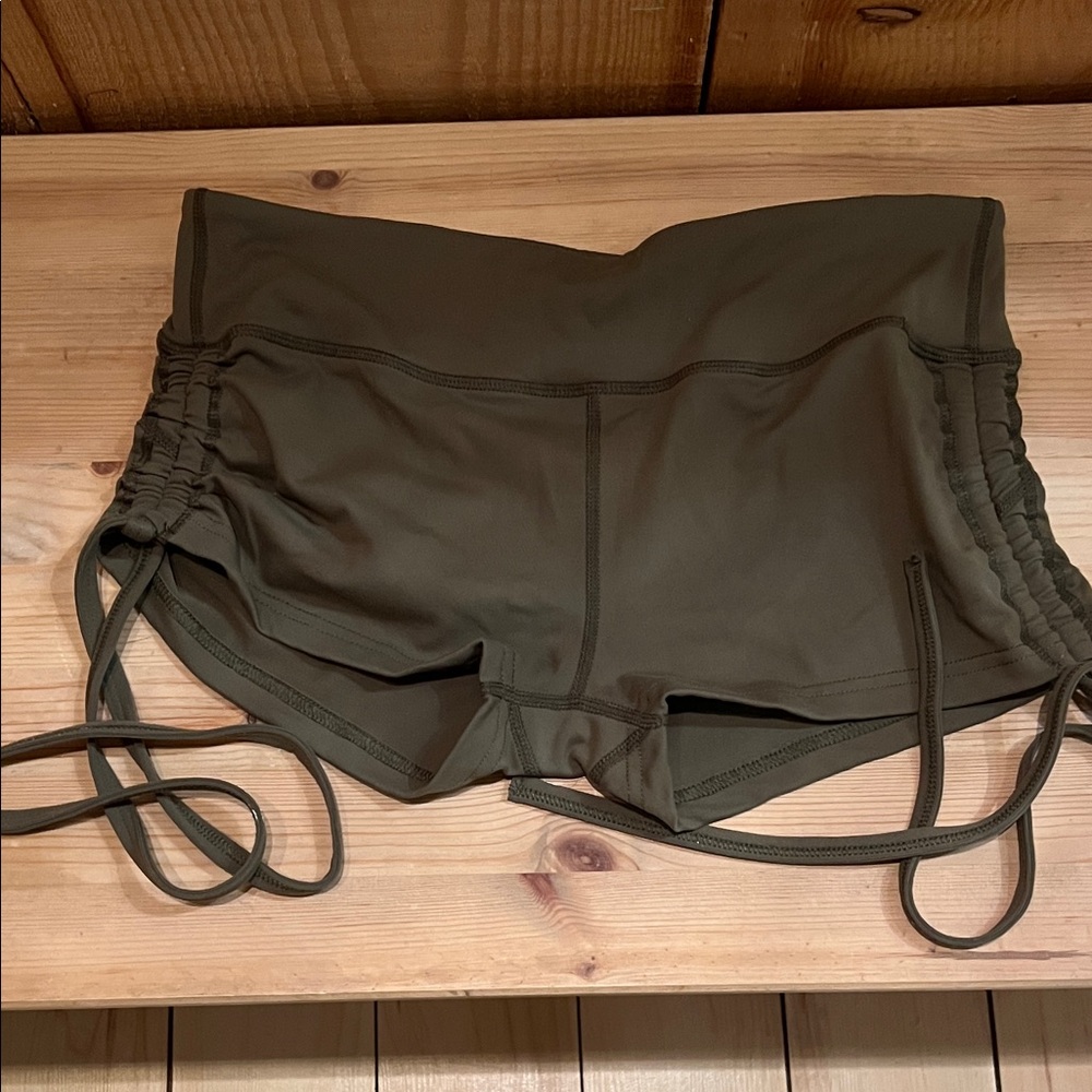 Olive Green Women's Athletic Shorts